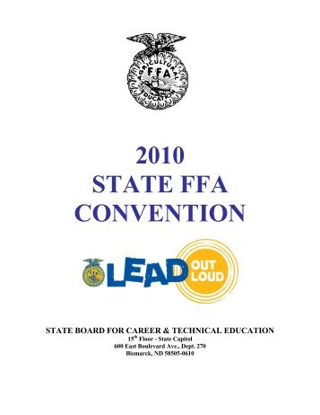 state convention [results] - ND FFA