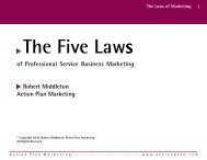 of Professional Service Business Marketing Robert Middleton Action ...