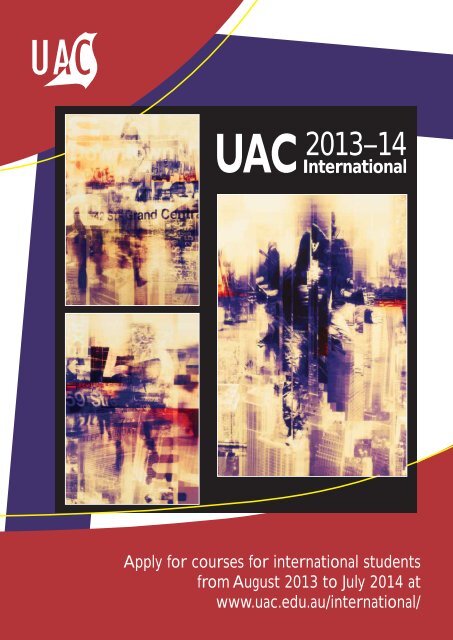 Uac 2014 International Booklet Universities Admissions Centre