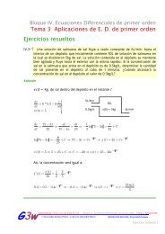 Ecuaciones Diferenciales de primer orden. Tema3. Aplicaciones de ...