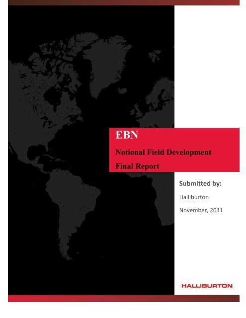Notional Field Development Final Report - EBN