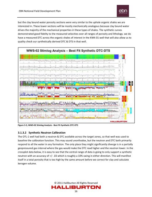 Notional Field Development Final Report - EBN