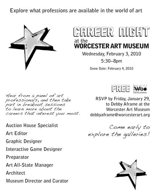 flyer - Worcester Art Museum