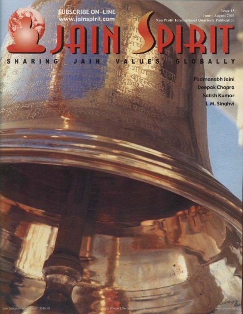 Jain Spirit 2003 06 - HereNow4U.net