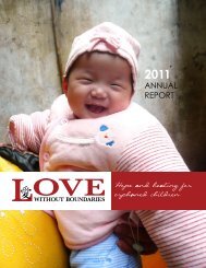 AnnuAl report - Love Without Boundaries