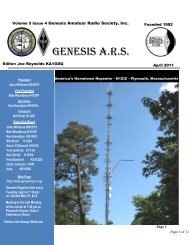 Volume 5 Issue 3 Genesis Amateur Radio Society, Inc