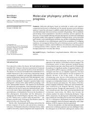 Molecular phylogeny: pitfalls and progress