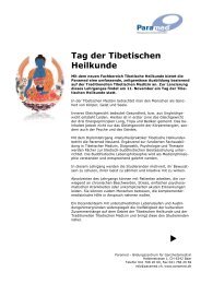 Tag der Tibetischen Heilkunde - Padma