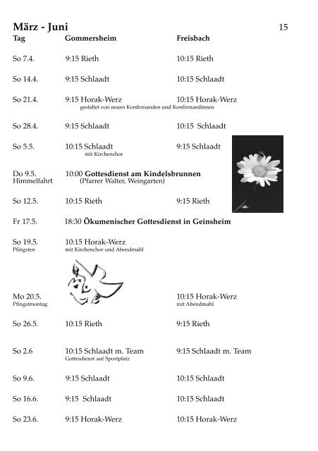 Protestantische Kirchengemeinde Gommersheim-Freisbach