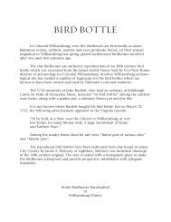 Bird Bottle Instructions - Williamsburg Marketplace