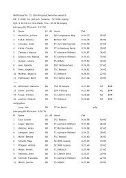 Abschnitt 3 - Finswimming im SC DHfK Leipzig eV