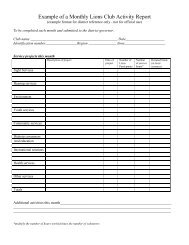 Monthly Activity Report for the Month of - Fonddulaclions.org