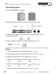 10) 91-100 Reteach lessons