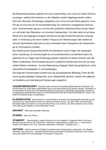 Anmerkungen zu Methoden und Praxis - Deutsche-bistuemer ...