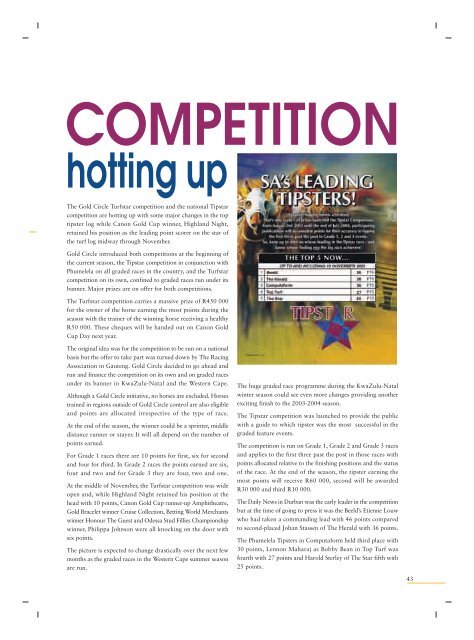 sa horseracing convention road to the future glory - PARADE ...