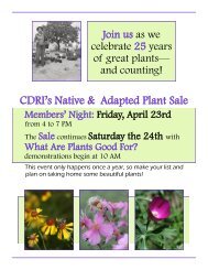Cdri's Native & Adapted Plant Sale - Chihuahuan Desert Nature ...