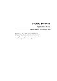 dScope Series III Applications Manual - Test and Measurement ...