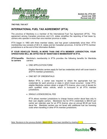 INTERNATIONAL FUEL TAX AGREEMENT (IFTA)