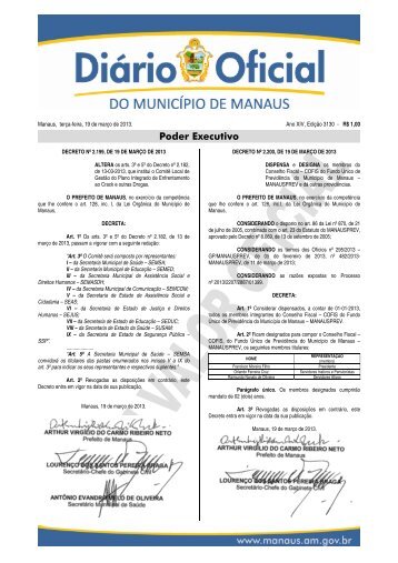 DOM 3130 19.03.2013 CAD 1.pdf - DiÃ¡rio Oficial do MunicÃ­pio