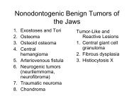Nonodontogenic Benign Tumors of the Jaws