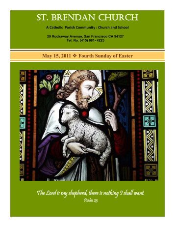 Fourth Sunday of Easter - St. Brendan Parish