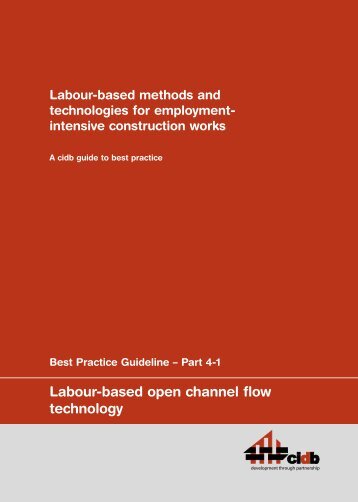 Labour-based Methods and Technologies for Employment-intensive ...