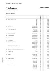 Список запасных частей. Defensor Mk5 - Engvent.ru