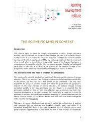 TSM Concept Paper - Learning Development Institute