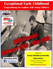 Exceptional Early Childhood - Alexandria, Minnesota School District . 