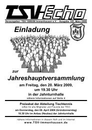 Abteilung FUßBALL - TSV Immenhausen