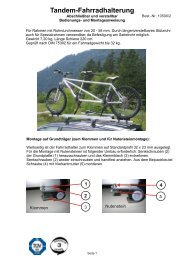 Tandem-Fahrradhalterung - AUBU.DE - Shop Katalog