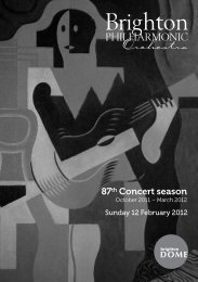 Download Concert Programme - Brighton Philharmonic Orchestra