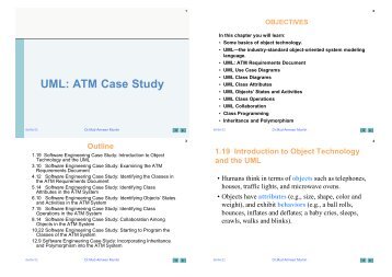 UML: ATM Case Study