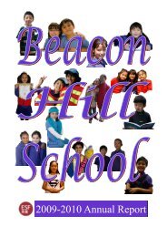 2009-2010 Annual Report - Beacon Hill School