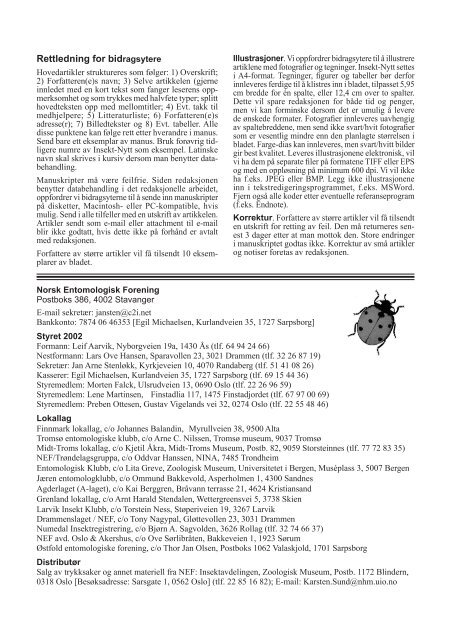 Fulltekst - Norsk entomologisk forening