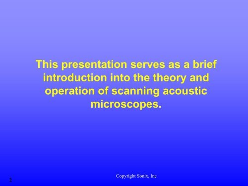 ABC's of Ultrasonics