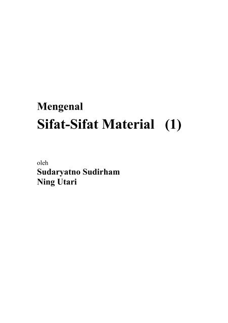 Mengenal Sifat-Sifat Material (1) - Ee-cafe.org