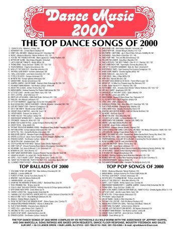 Dance Music 2000.qxd - Djwildworm.com