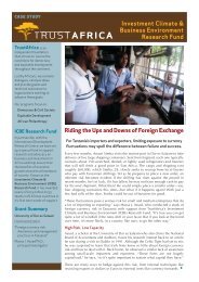 TrustAfrica: case studies - christopher reardon