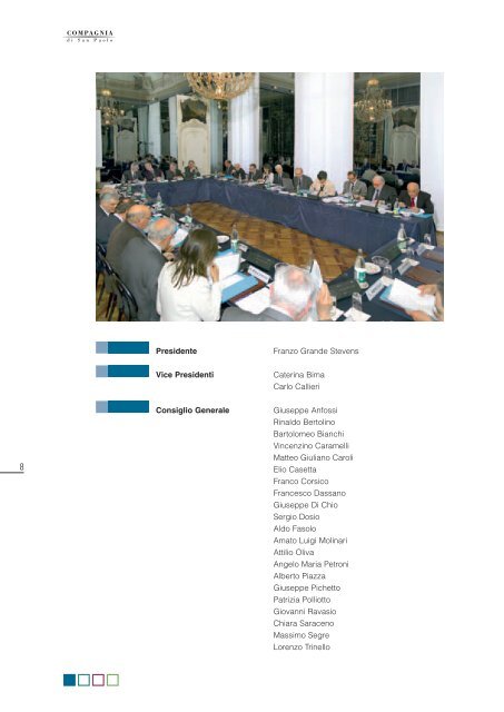 Rapporto annuale 2006 - Compagnia di San Paolo