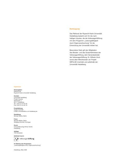 IMPULSE-Abschlussbericht (PDF-Datei, 1,5 MB) - ZUV - Ruprecht ...