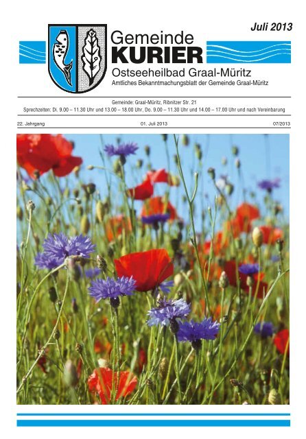 Kurier Juli 2013 herunterladen (PDF, 8 MB) - Gemeinde ...