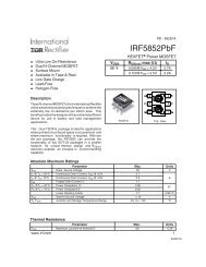 IRF5852PbF Product Data Sheet