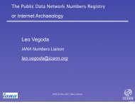 Leo Vegoda - Internet Assigned Numbers Authority