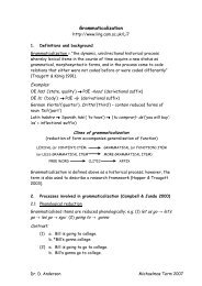 Grammaticalization - Ling.cam.ac.uk