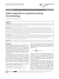 Python algorithms in particle tracking microrheology - Chemistry ...