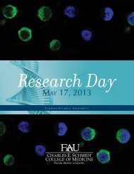Research Day Book 2013 - College of Medicine - Florida Atlantic ...