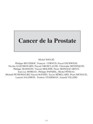 Cancer de la Prostate