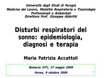 Titolazione della CPAP - Aicod