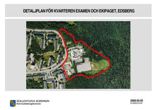 Planbeskrivning - Sollentuna kommun
